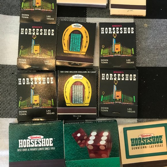 30 Vtg Downtown Fremont Las Vegas Casino Matchbooks Horseshoe Golden Nugget etc - Picture 4 of 8